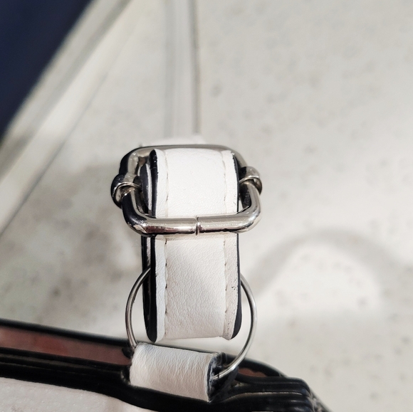 Candie's White Crossbody Bag with Colorful Tassel - Picture 3 of 6